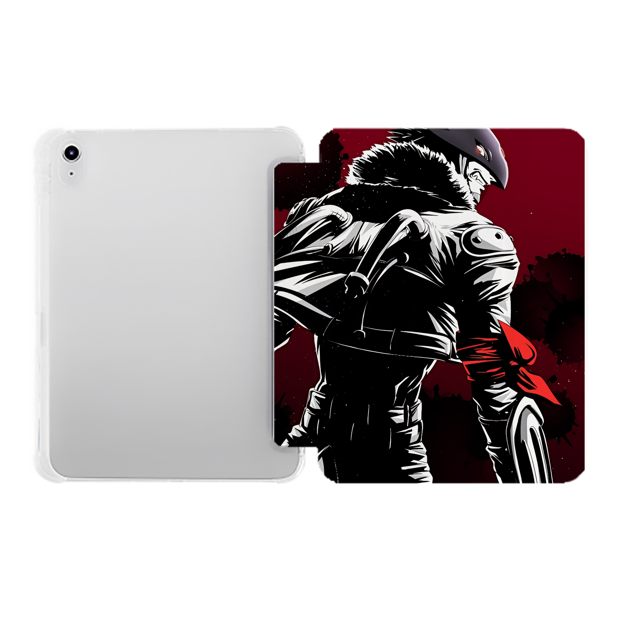 （画像用） Digimon デジタルモンスター/デジモン IPad ケース ペン収納付き 三つ折りスタンド PUレザー×シリコン 対応機種9.5/10.5/10.9インチ